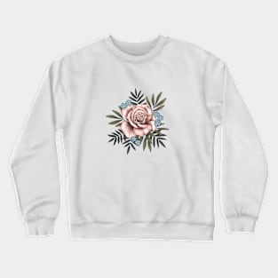 Rose Design Crewneck Sweatshirt